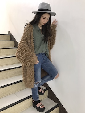 「アイテム（カーディガン/ボレロ、その他）」を使った、SpRay池袋PARCO店さん（レディース・150cm）の秋コーディネート