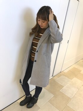 「SpRay（スプレイ）のアイテム（ブーツ）」を使った、SpRay池袋PARCO店さん（レディース・163cm）の秋コーディネート