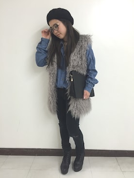 「SpRay（スプレイ）のアイテム（ハンチング/ベレー帽）」を使った、SpRay池袋PARCO店さん（レディース・150cm）の秋コーディネート