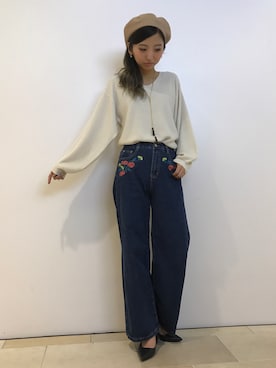 「SpRay（スプレイ）のアイテム（ハンチング/ベレー帽）」を使った、SpRay池袋PARCO店さん（レディース・165cm）の秋コーディネート