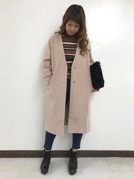 「SpRay（スプレイ）のアイテム（ブーツ）」を使った、SpRay池袋PARCO店さん（レディース・163cm）の秋コーディネート