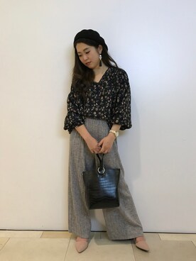 「SpRay（スプレイ）のアイテム（ハンチング/ベレー帽）」を使った、SpRay池袋PARCO店さん（レディース・150cm）の秋コーディネート