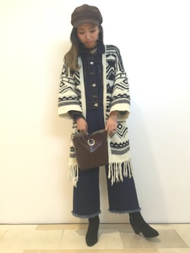 「SpRay（スプレイ）のアイテム（その他アウター）」を使った、SpRay池袋PARCO店さん（レディース・165cm）の秋コーディネート