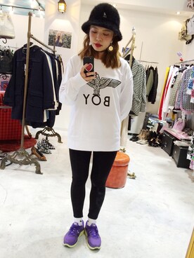 「FIG&VIPER（フィグアンドバイパー）のアイテム（アクセサリー）」を使った、S A Y A K Oさん（レディース・158cm）の秋コーディネート