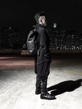 「sneakers」｜「アイテム（ピーコート）」を使った、Bさん（メンズ・173cm）の冬コーディネート