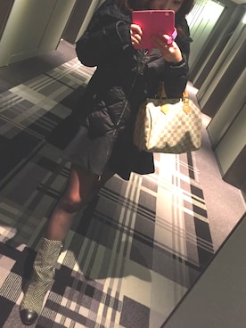 「chanel」｜「アイテム（ダウンジャケット/コート）」を使った、neeeさん（レディース・152cm）の冬コーディネート