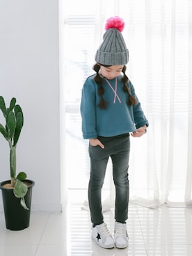 「子供服」｜アルムさん（キッズ・110cm）の冬コーディネート