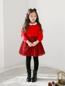 アルムさん（キッズ・110cm）の冬コーディネート