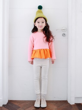 「アイテム（その他トップス）」を使った、アルムさん（キッズ・110cm）の冬コーディネート