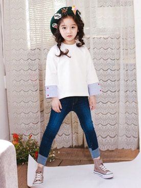 「アイテム（その他トップス）」を使った、アルムさん（キッズ・120cm）の冬コーディネート