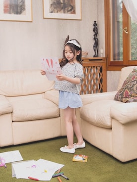 「アイテム（その他トップス）」を使った、アルムさん（キッズ・120cm）の春コーディネート