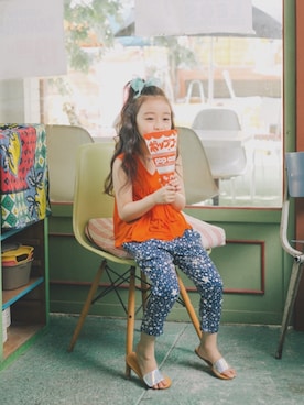 「アイテム（その他トップス）」を使った、アルムさん（キッズ・120cm）の夏コーディネート