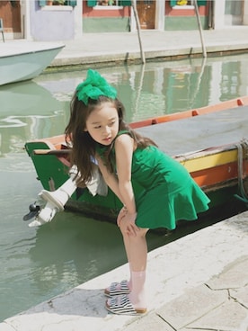 「アイテム（その他トップス）」を使った、アルムさん（キッズ・120cm）の夏コーディネート