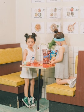 「アイテム（その他トップス）」を使った、アルムさん（キッズ・120cm）の夏コーディネート