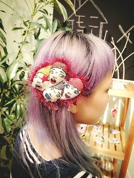 「アイテム（バレッタ/ヘアクリップ）」を使った、モニコトさん（レディース・163cm）の夏コーディネート