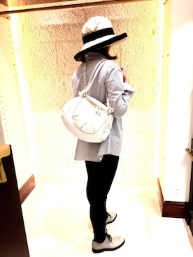 「TOPKAPI（トプカピ）のアイテム（帽子）」を使った、marronさん（レディース・155cm）の春コーディネート