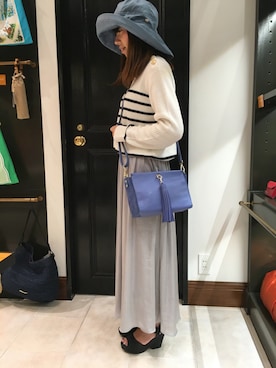 「TOPKAPI（トプカピ）のアイテム（帽子）」を使った、marronさん（レディース・155cm）の夏コーディネート