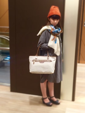 「TOPKAPI（トプカピ）のアイテム（帽子）」を使った、marronさん（レディース・155cm）の秋コーディネート