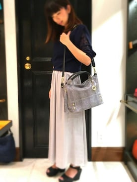 「TOPKAPI（トプカピ）のアイテム（ショルダーバッグ）」を使った、marronさん（レディース・155cm）の秋コーディネート