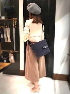 「TOPKAPI（トプカピ）のアイテム（ハンチング/ベレー帽）」を使った、marronさん（レディース・155cm）の秋コーディネート