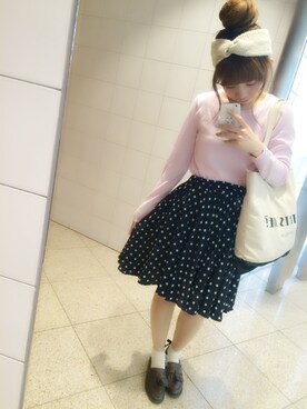 「OVERRIDE（オーバーライド）のアイテム（その他）」を使った、な͜͡お͜͡な͜͡さん（レディース・155cm）の春コーディネート