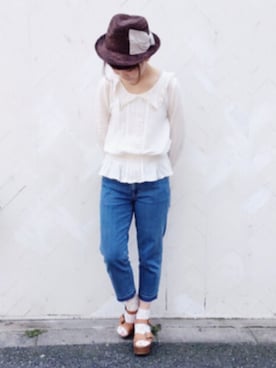 「casselini」｜「アイテム（その他）」を使った、な͜͡お͜͡な͜͡さん（レディース・155cm）の春コーディネート