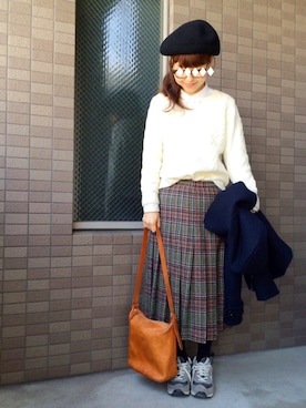 「Ray BEAMS（レイビームス）のアイテム（ジャケット/アウター）」を使った、Chocorooさん（レディース・156cm）の冬コーディネート