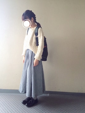 「MANEBU（マネブ）のアイテム」を使った、Chocorooさん（レディース・156cm）の秋コーディネート