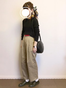 「MANEBU（マネブ）のアイテム」を使った、Chocorooさん（レディース・156cm）の春コーディネート