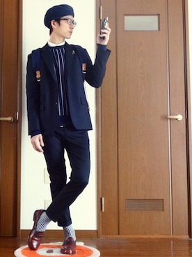 「アイテム（ピアス（片耳用））」を使った、Kenさん（メンズ・173cm・30代）の冬コーディネート