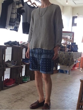 「MCW（エムシーダブリュー）のアイテム」を使った、Kenさん（メンズ・173cm）の夏コーディネート