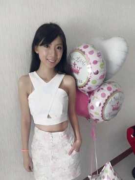 「wearsg」｜「アイテム（スカート）」を使った、Hui Shi Seetさん（レディース・161cm）の夏コーディネート