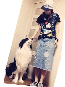 「ひざ丈スカート」｜「アイテム（その他）」を使った、Reiさん（レディース・151cm）の夏コーディネート