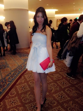 「LA BELLE ETUDE（ラベルエチュード）のアイテム（ドレス）」を使った、Asako Kobashiさん（レディース・166cm）の冬コーディネート