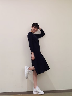 「ハラチ」｜「アイテム（ワンピース/ドレス）」を使った、yuria sakamakiさん（レディース・165cm）の冬コーディネート