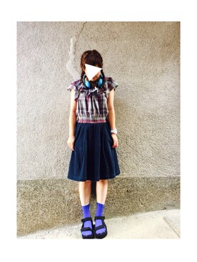 もぴこさん（レディース・160cm）の夏コーディネート