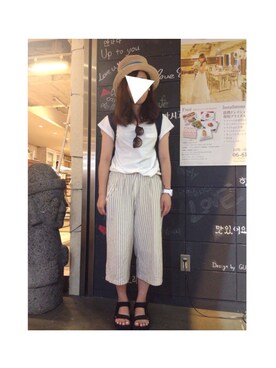 「Crisp」｜もぴこさん（レディース・160cm）の夏コーディネート