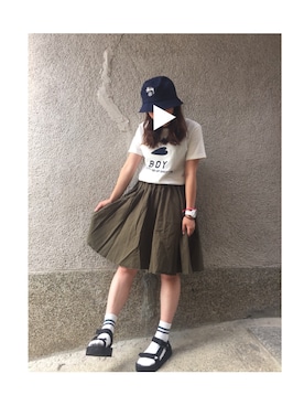 もぴこさん(レディース・160cm)の夏コーディネート