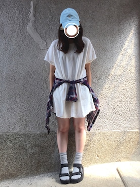 もぴこさん(レディース・160cm)の夏コーディネート