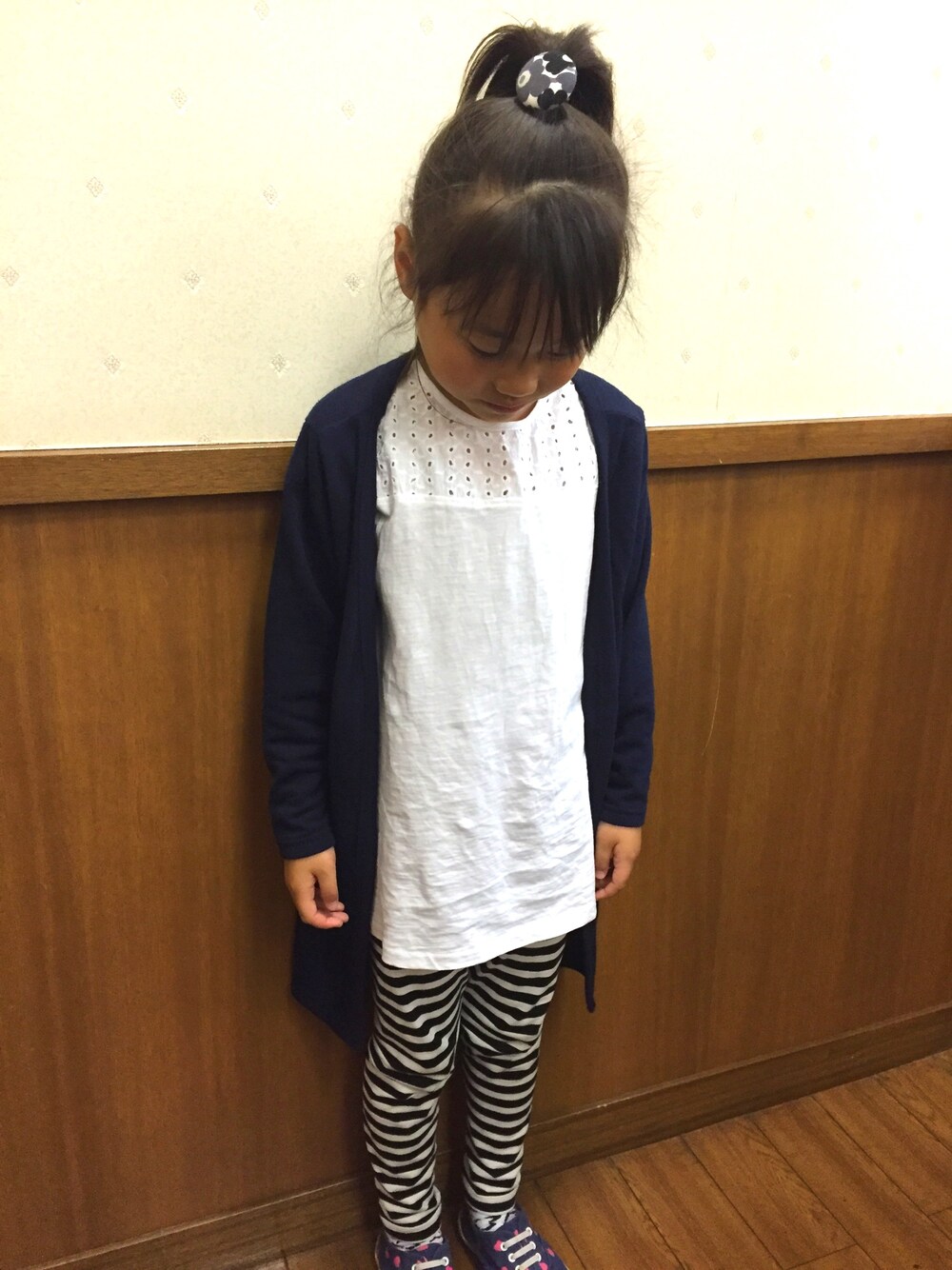 「キッズコーデ、おんなのこ、ZARA、ユニクロ、8歳、バースデイ」｜「Birthdayのアイテム（カーディガン/ボレロ、ブラック系）」を使った、emiii✩︎⡱さん（キッズ・120cm）の夏コーディネートの1枚目の写真