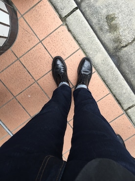 「BLACK FLEECE by Brooks Brothers（ブラックフリースバイブルックスブラザーズ）のアイテム（シューズ）」を使った、togaさん（メンズ・185cm）の冬コーディネート