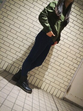 「JOURNAL STANDARD relume（ジャーナルスタンダード　レリューム）のアイテム（MA-1）」を使った、しほちゅんさん（レディース・164cm）の秋コーディネート