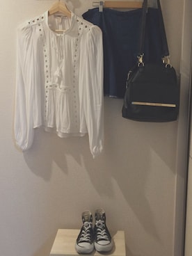 「OZOC（オゾック）のアイテム（バックパック/リュック）」を使った、SAORI（´-`）さん（レディース・158cm）の秋コーディネート