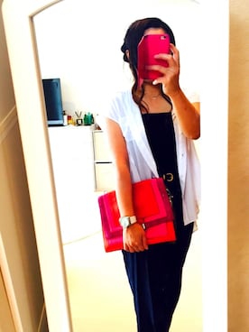 「アイテム（チューブトップ）」を使った、SAYA☺︎さん（レディース・164cm・20代）の夏コーディネート