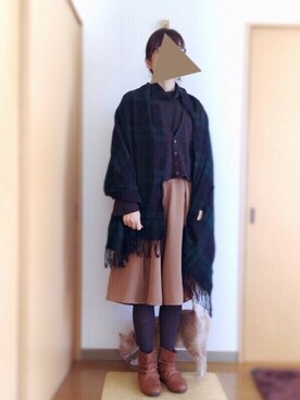 「ブラックウォッチ」｜「アイテム（その他）」を使った、matinさん（レディース・163cm）の秋コーディネート