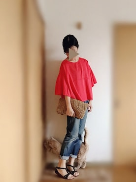 「EDER（エダー）のアイテム」を使った、matinさん（レディース・163cm）の夏コーディネート