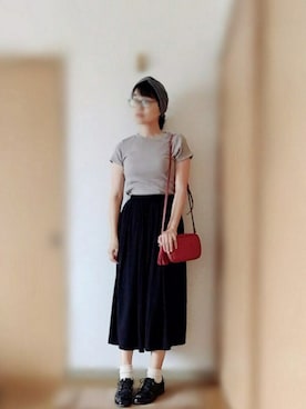 「オックスフォードシューズ」｜「アイテム（その他）」を使った、matinさん（レディース・163cm）の秋コーディネート