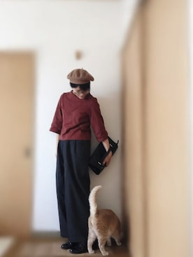 「オックスフォードシューズ」｜「アイテム（その他）」を使った、matinさん（レディース・163cm）の秋コーディネート