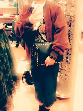 「アイテム（ダウンベスト、その他）」を使った、ぱぁさん（レディース・159cm）の冬コーディネート