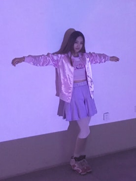 「blingbling」｜💖Pinky軟軟ちゃんさん（レディース・160cm）の夏コーディネート